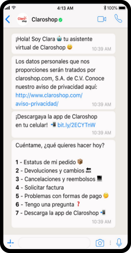 claroshop content